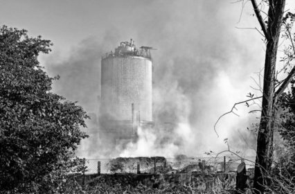 Fire in the AWB waste treatment plant in Leonberg
